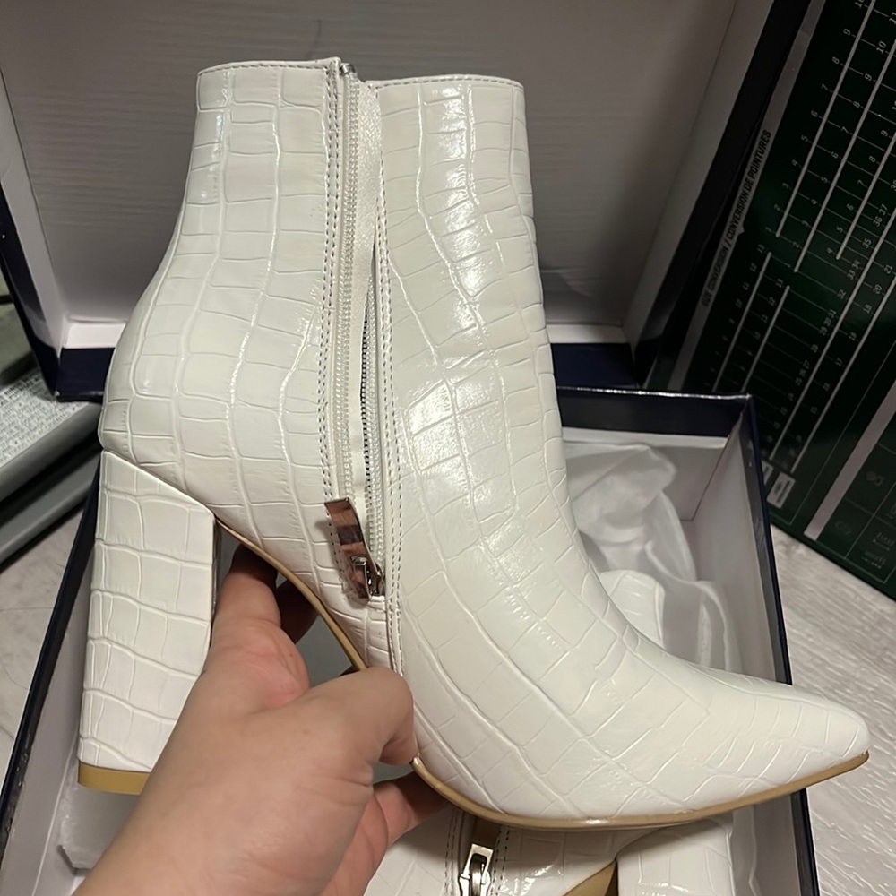 White booties